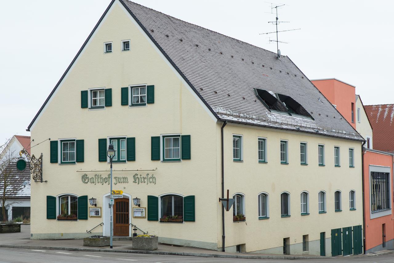 Hotel Zum Hirsch Wertingen Exteriör bild